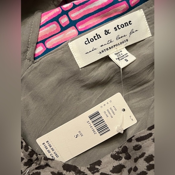 *New* Anthropologie Cloth and Stone Dress Size Small - Picture 4 of 5